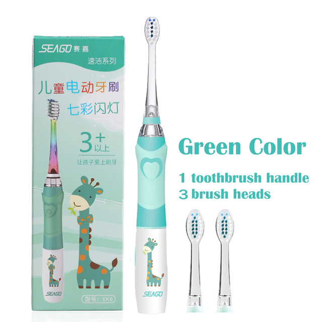 Children's Sonic Electric Toothbrush for 3-12 Ages Battery LED Sonic Kids Tooth Brush