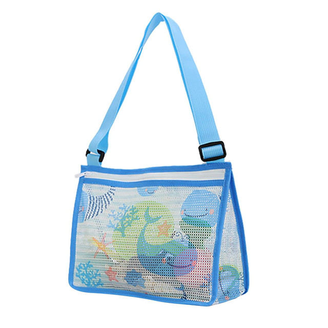 Outdoor Beach Mesh Bag Children Sand Away Foldable Protable Kids Beach Toys Clothes Bags Toy Storage Sundries Organizers Bag