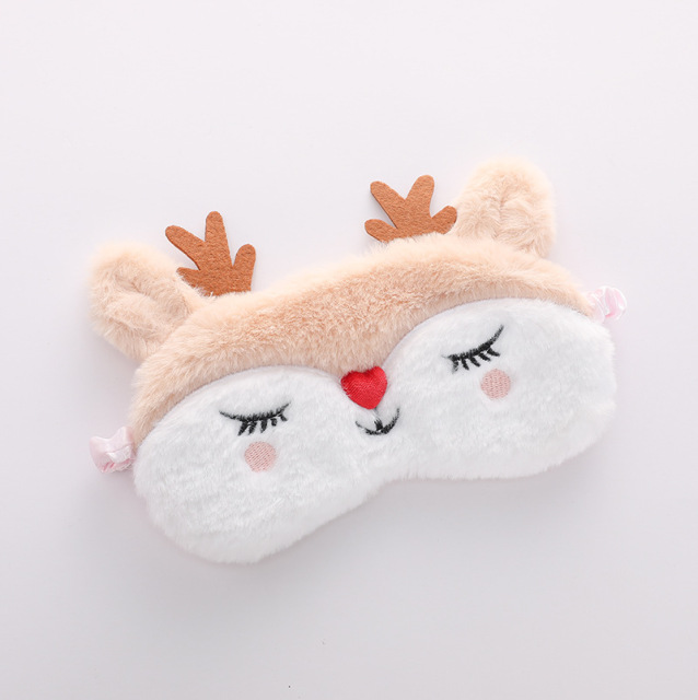 Plush Sleep Mask Cute Koala Rabbit Sort Blindfold Eye Band Aid Cover Night Dream Mask Cotton Bandage Women Men For Sleeing Relax