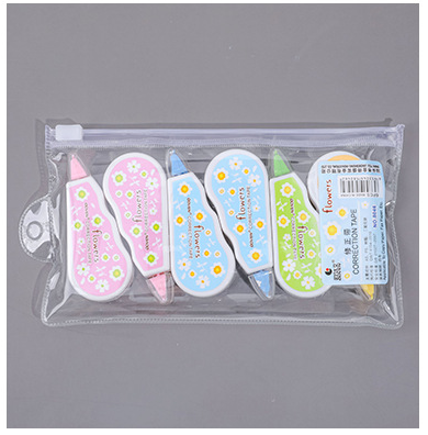 6pcs/pack Correction Tape Simple Style for Student School Supplies