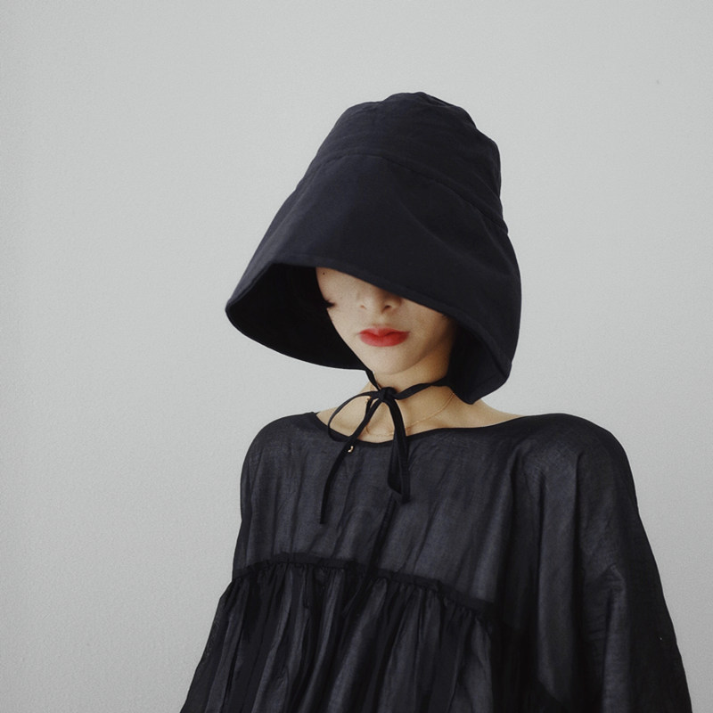 New Summer Foldable Bucket Hat Woman Solid Color Panama Hip Hop Wide Brim Beach UV Protection Round Top Sunscreen Fisherman Cap