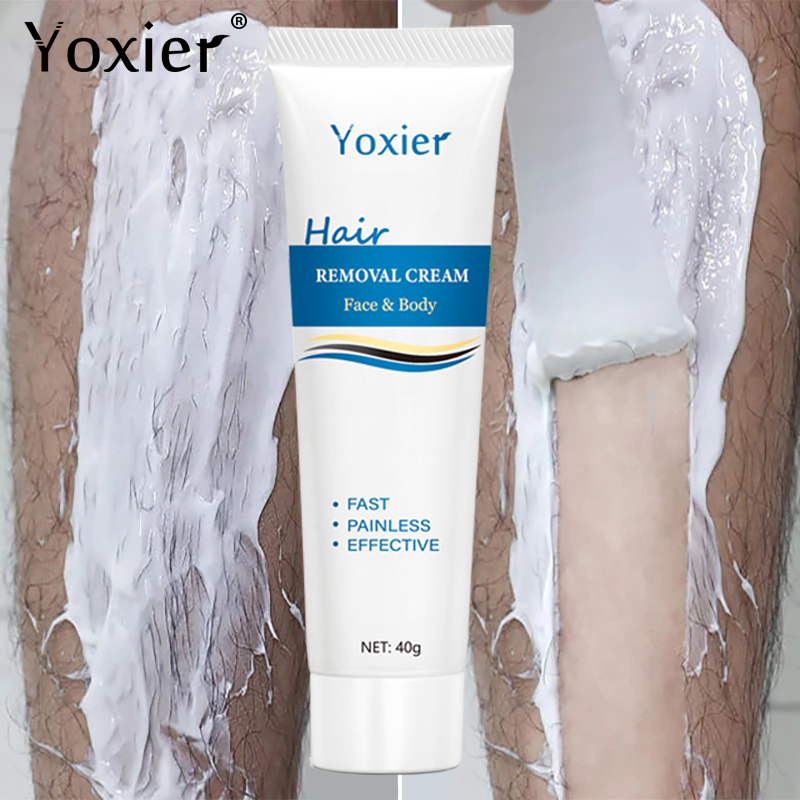 Painless Hair Removal Cream Face Arm Leg Back Underarms Bikini Line Full Body Repair Gentle Non-Irritating Skin Care 40g
