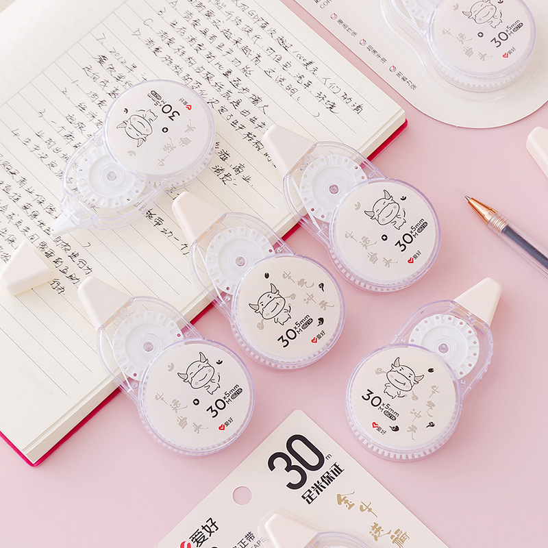 30m Correction Tape Affordable Package Simple and Large Capacity Alteration Correction Correction  Korean Stationery