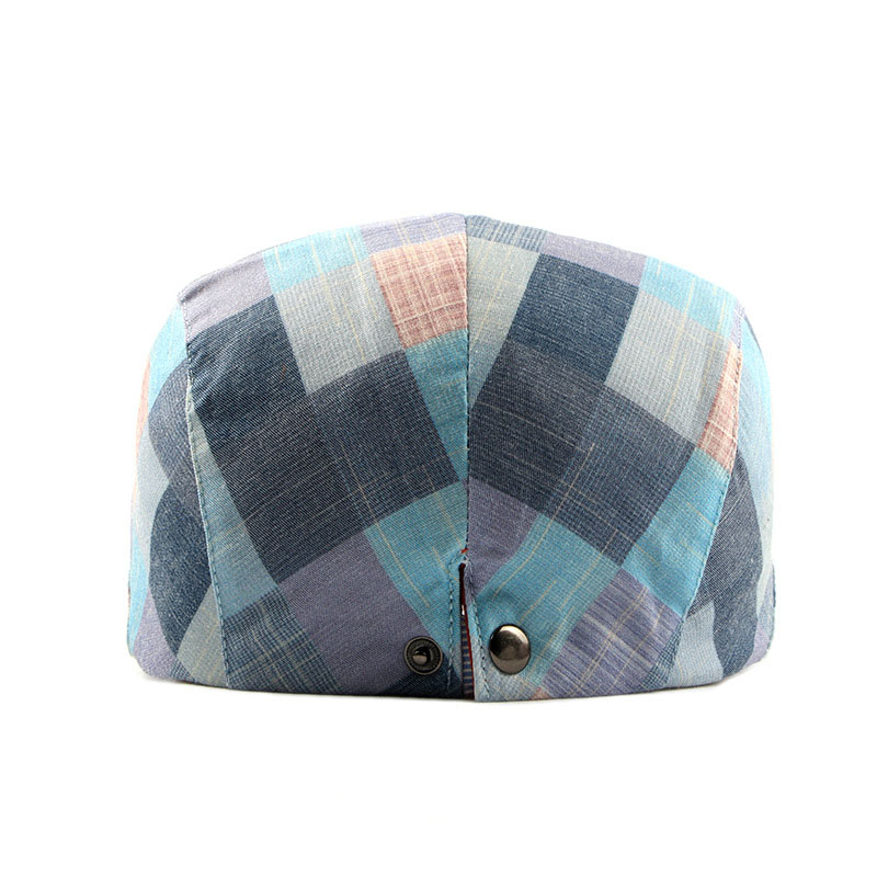Men Autumn Style Korean Version Peaked Cap Women British Style Pattern Beret Outdoor Casual Fashion Trend Forward Hat
