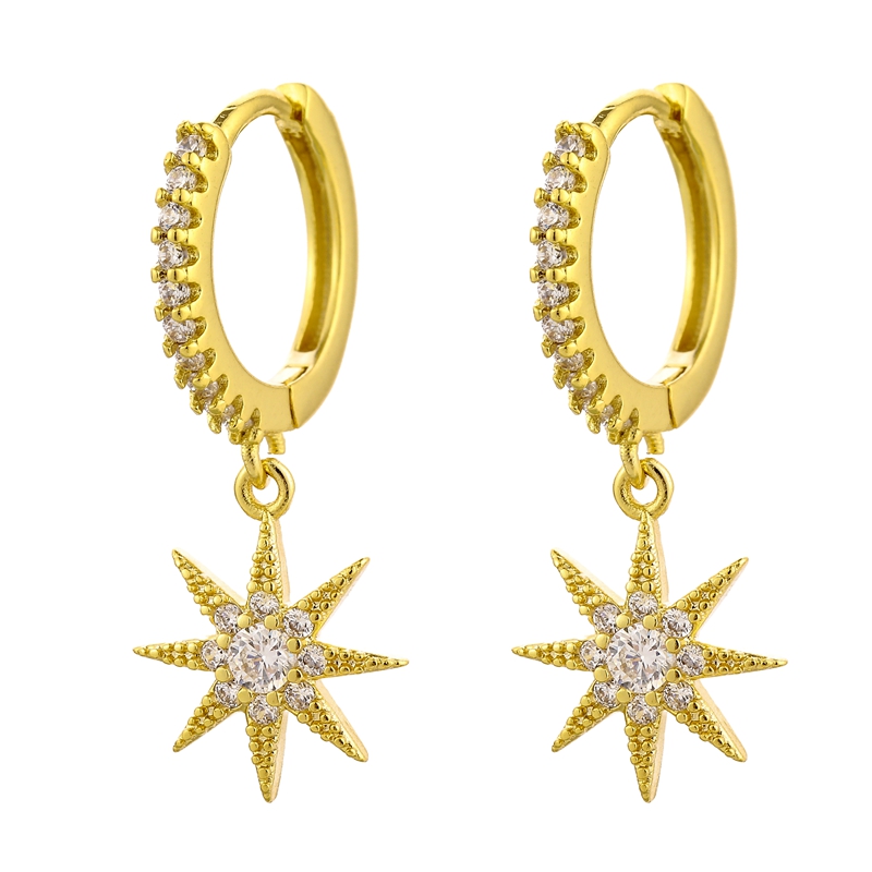 Star Hoop Earring for Women Girls Charm Small Hoop Cute Jewelry Gift