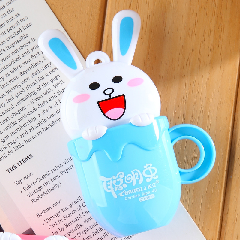 Creative stationery cartoon correction belt smart rabbit correction belt cute rabbit correction belt student school supplies