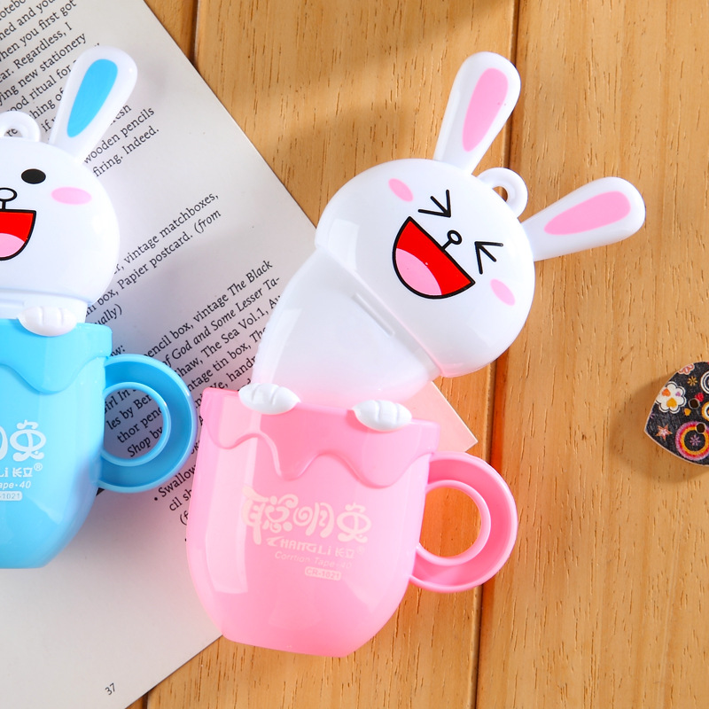 Creative stationery cartoon correction belt smart rabbit correction belt cute rabbit correction belt student school supplies