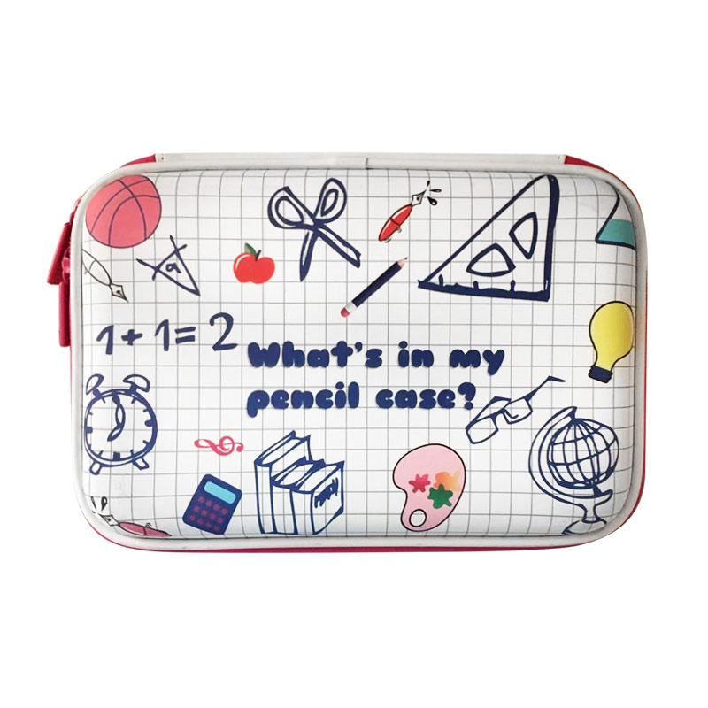 Cartoon Pencil Case Children EVA Waterproof Large Capacity Student Pen Stationery Box Make Up Cosmetic Storage Bag Organizer