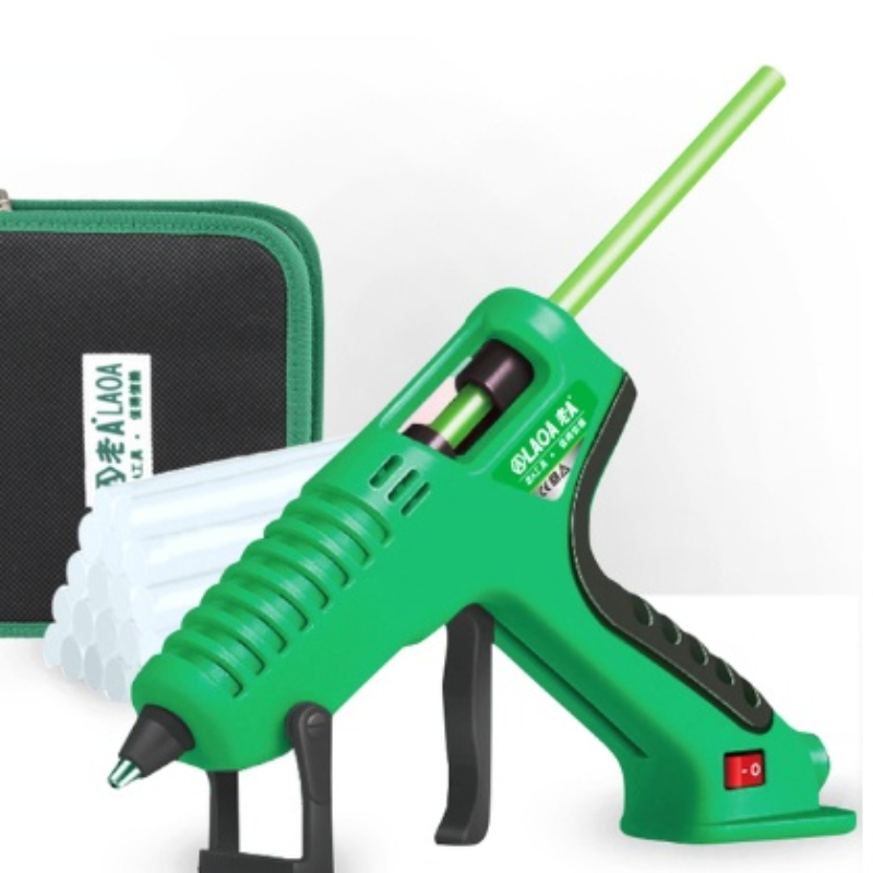 Hot Melt Glue Gun Set  Electric Adhesive Adhere  With 10 Sticks Tools Set