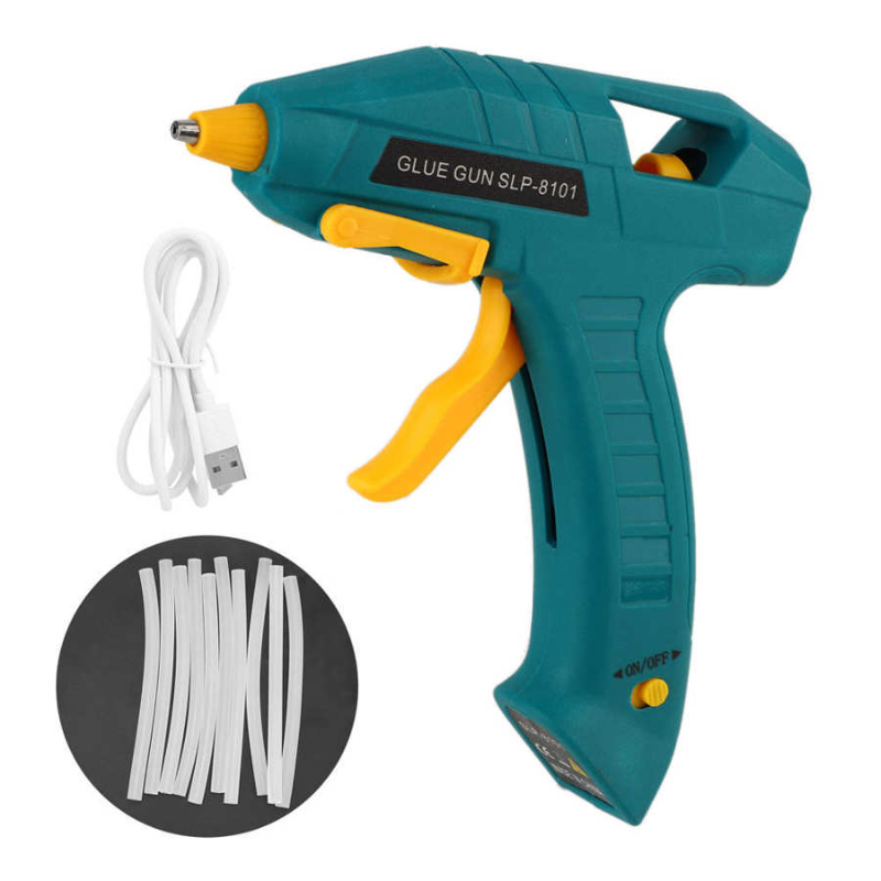Hot Melt Glue Gun USB Charging Cordless Fast Gluing Equipment DIY Power Tool