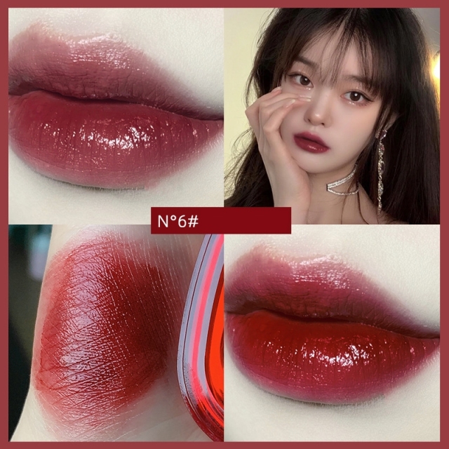 Sexy Red Lipsticks Waterproof Moisturizing Lip Glaze Tint Long Lasting Non-Stick Cup Lip Stick Makeup Korean Cosmetics