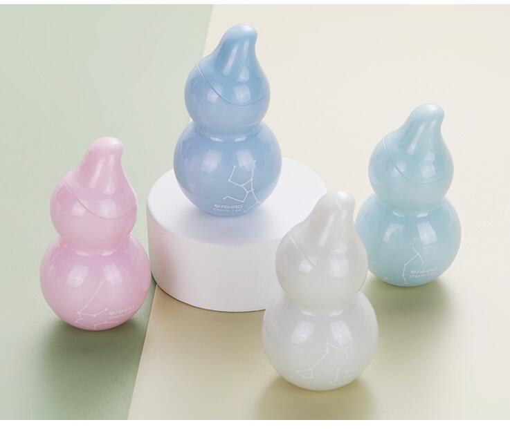 4pcs/set Gourd Shape Correction Tape Transparent Film Tape Fluid Writing Corrector Stationery Correction Overwrite Font Office