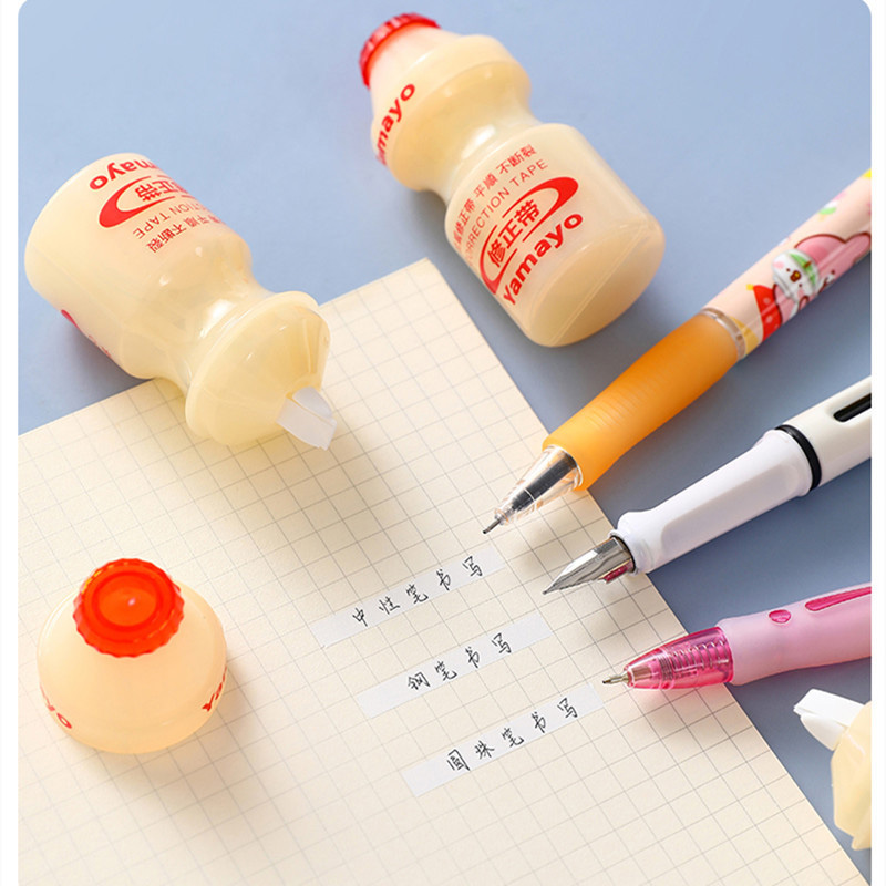 1 pcs/ Creative Milk Bottle 5mm*8M Correction Tape Cute Tapes Promotional Stationery gift School Office Supplies
