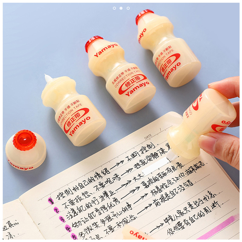 1 pcs/ Creative Milk Bottle 5mm*8M Correction Tape Cute Tapes Promotional Stationery gift School Office Supplies