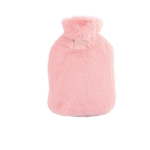 1000ml Hot Water Bottle Soft to Keep Warm in Winter Portable and Reusable Protection Plush Covering Washable and Leak-proof