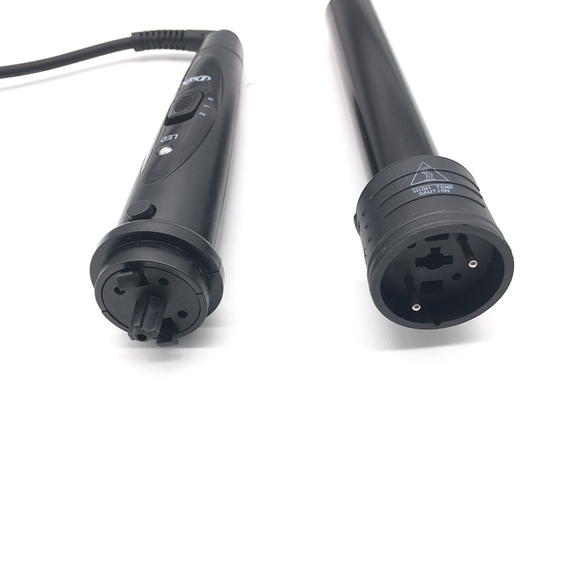 3 In 1 Hair Curlers Care Styling Curling Wand Interchangeable 3 Parts Clip Hair Iron Curler Set Curler Hair Styles Tool