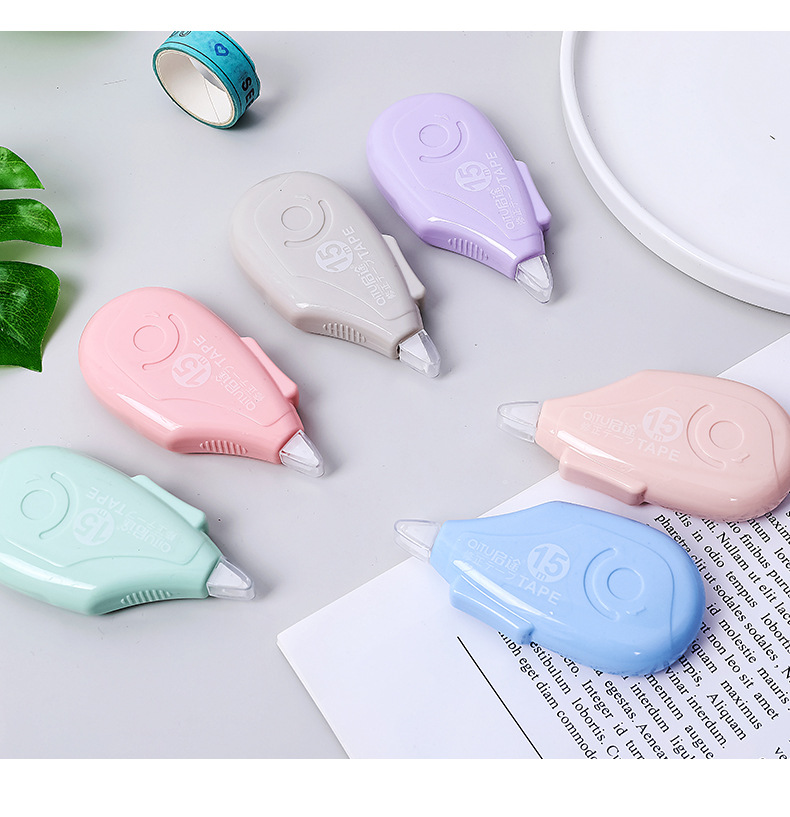 6pc Transparent Correction Tape Adhesive Glue Tape Error Corrector School Stationery Supplies