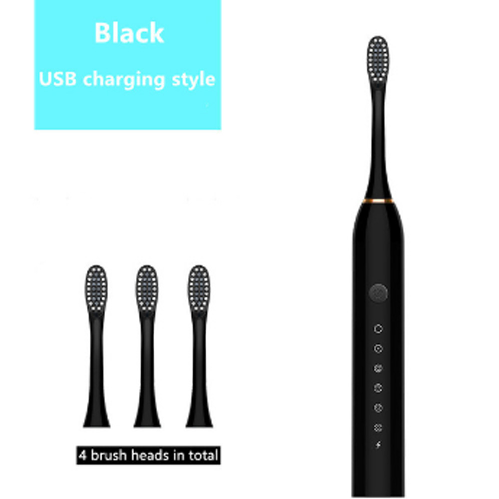 Electric Toothbrush Waterproof Tooth Brushes USB Rechargeable Couples Sonic Toothbrush Household Soft Bristle Toothbrush