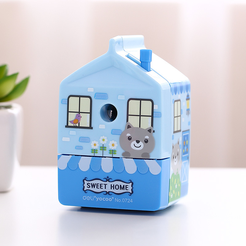 Pencil Sharpener 0724 Hand-operated Cute Cartoon Student Pencil Sharpener stationery items office supplies