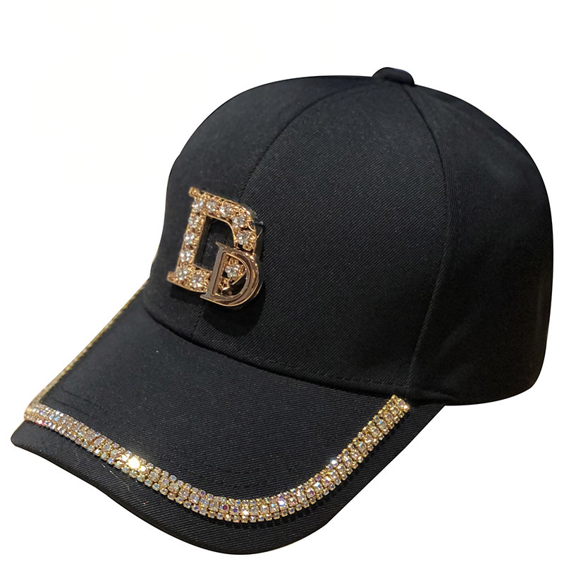 Fashion Brand Diamond Letter Baseball Cap for Women Summer Outdoor Sun Protection Hat  Autumn Casual Ladies Caps