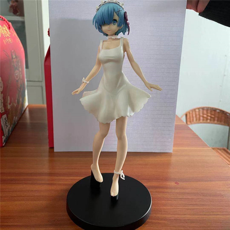 Rem:Life in a different world from zero Transparent Dress PVC Action Figure Cute Rem Collectible Model