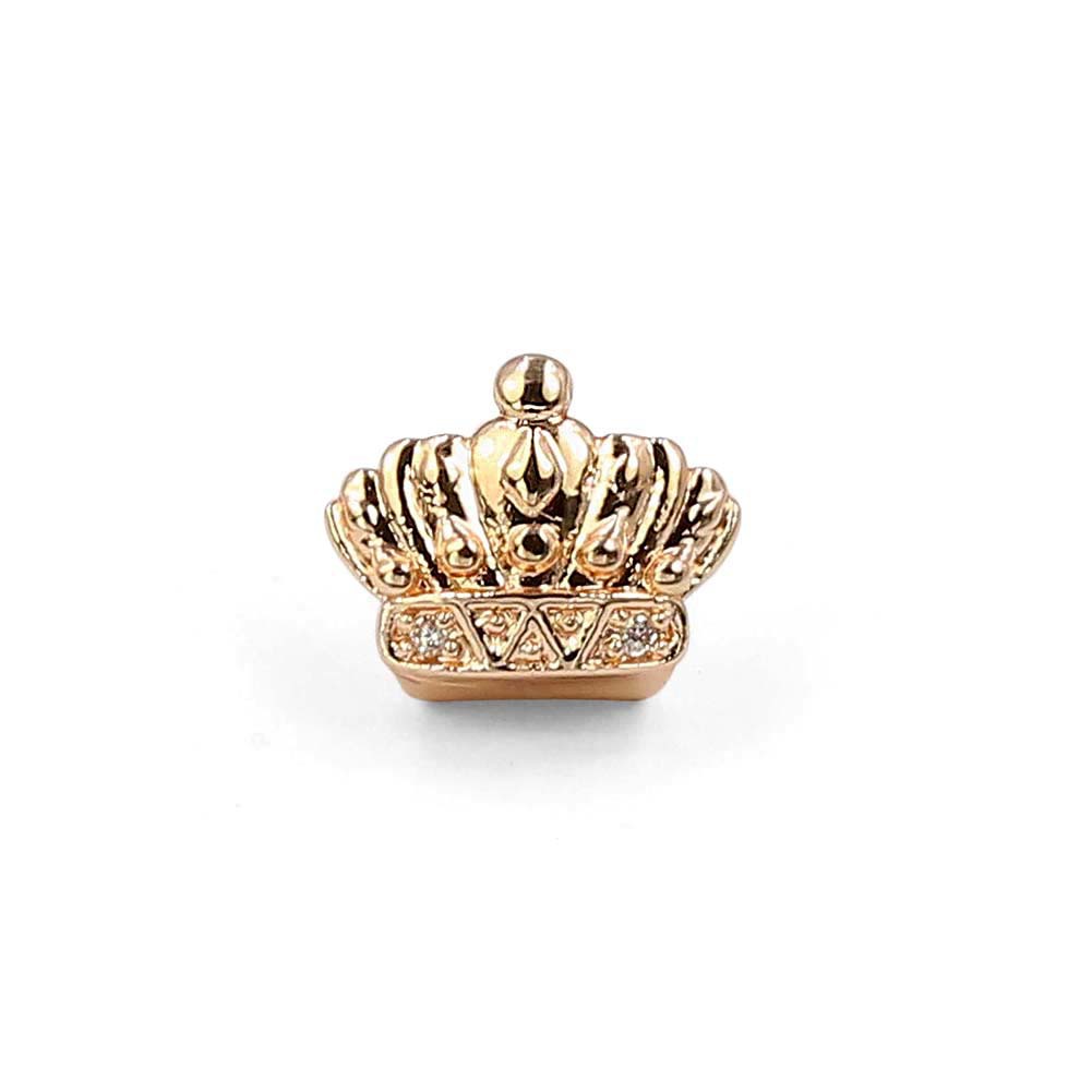 Crown Fit Gold Plated HipHop Single Tooth Grillz Cap Top Bottom Dental Grill Teeth Caps Halloween Cosplay