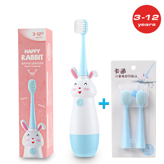 Children Electric Toothbrush Soft Bristles Professional Child Toothbrush Baby Cute Rabbit Kids Teeth Care
