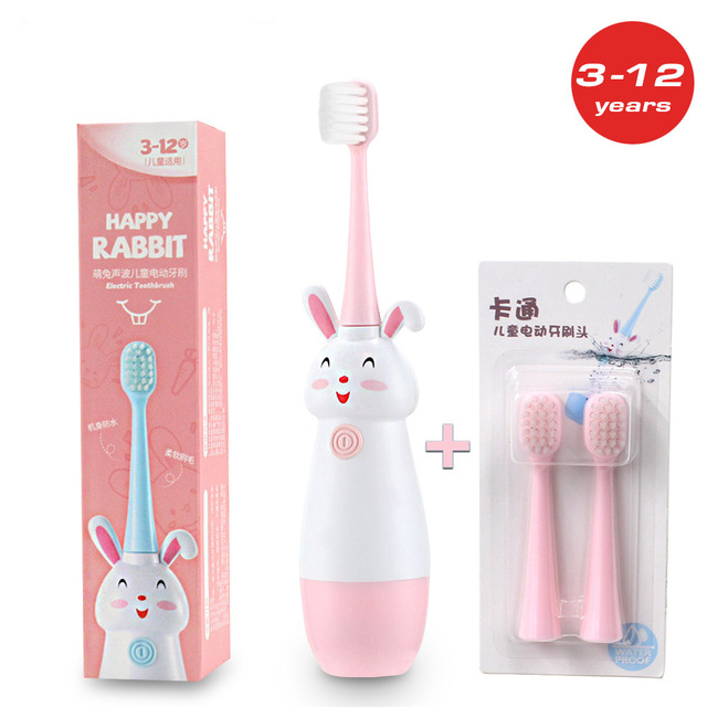 Children Electric Toothbrush Soft Bristles Professional Child Toothbrush Baby Cute Rabbit Kids Teeth Care