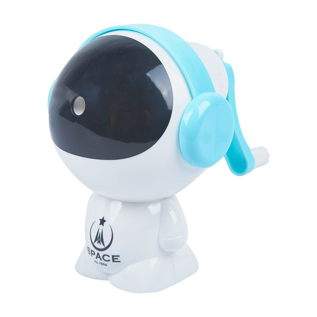 Cool Spaceman Mechanical Pencil Sharpener Pencil Cutter Astronaut Rotary Pencil Sharpener Office Stationery for School Kids
