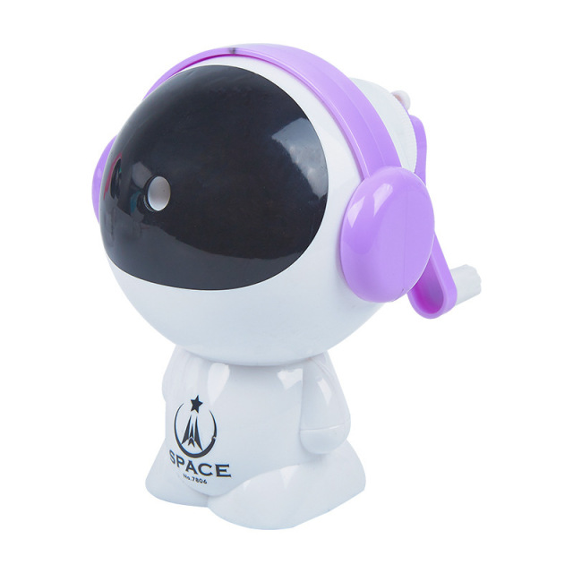 Cool Spaceman Mechanical Pencil Sharpener Pencil Cutter Astronaut Rotary Pencil Sharpener Office Stationery for School Kids