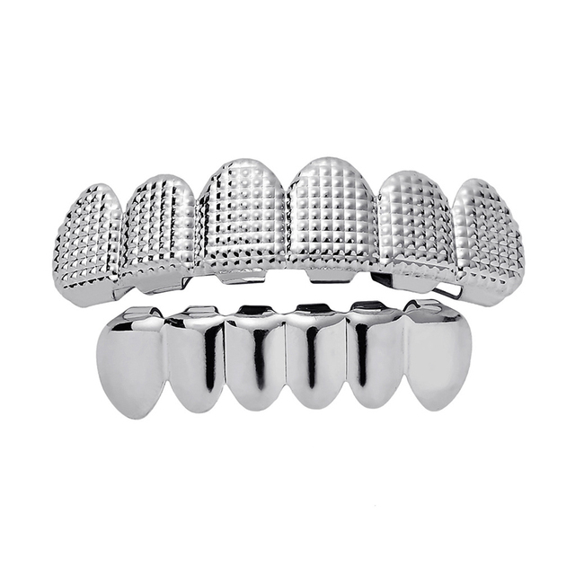 Rock Teeth Decor Braces Cap Cosplay Jewelry Hip Hop Teeth Case Bump Lattice Dental Beautiful Creative Fashion Caps Teeth Cover