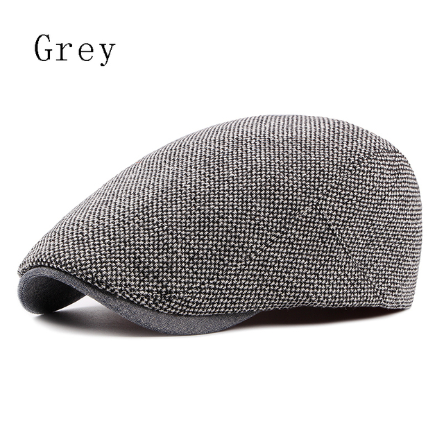 Beret Caps for Men Women Spring Summer Outdoor Breathable Bone Brim Hats Herringbone Solid Sun Hat Flat Berets Cap