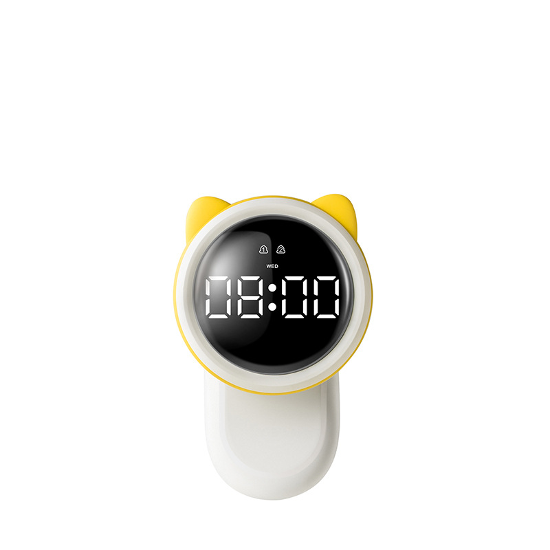 Cute Smart Alarm Clock Light Student Intelligent Electronic LED Digital Alarm Clock Desktop Bracket Magnetic Suction Wall Clock