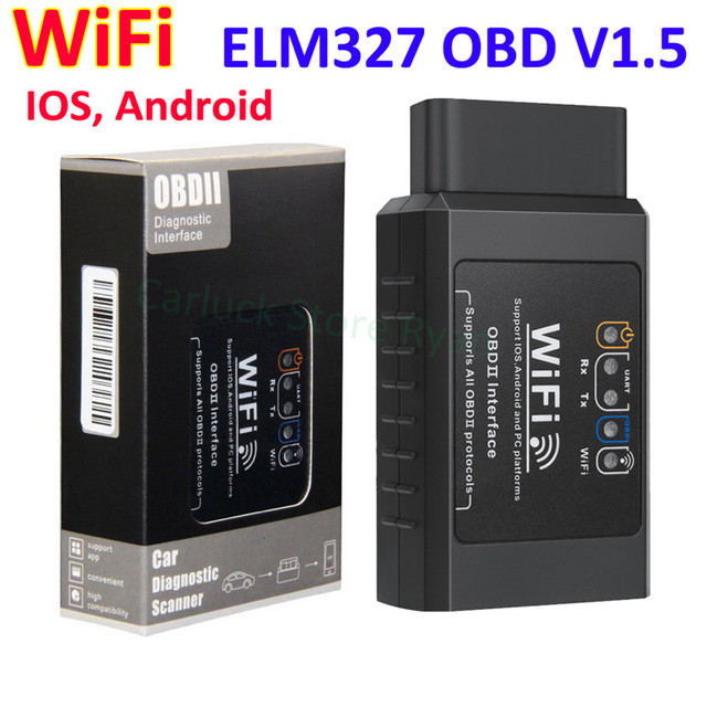 New ELM 327 V1.5 WIFI OBD2 WIFI Scanner Auto ODB2 ELM327 V1.5 WIFI For Android/IOS OBD 2 OBD2 Car Diagnostic Auto Tool