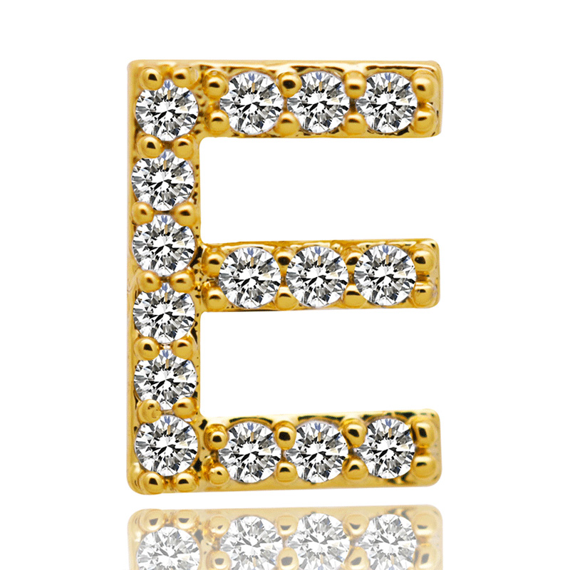 1pc 26 Letters Alphabet Diamond Braces Single Tooth Cap Hip-hop Teeth Cover Rock Crystal Teeth Gems Case Cosplay Jewelry