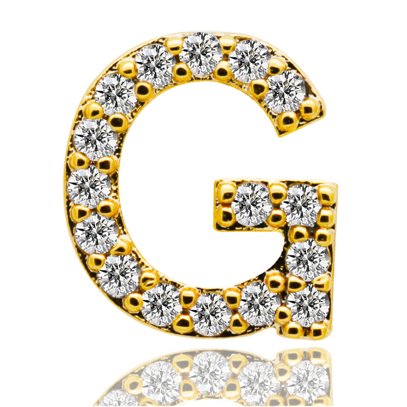 1pc 26 Letters Alphabet Diamond Braces Single Tooth Cap Hip-hop Teeth Cover Rock Crystal Teeth Gems Case Cosplay Jewelry