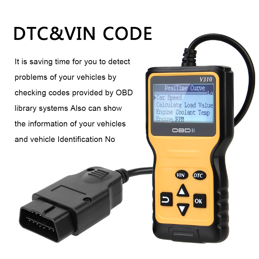 OBD2 Scanner V310 OBD2 Code Reader Auto Accessories OBDII EOBD Read/Clear Fault Scan Tool ELM 327 Car Auto Diagnostic Tool