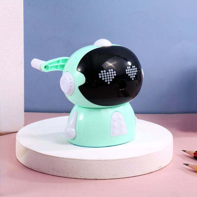 1Pcs Cute Cartoon Manual Pencil Sharpener Mechanical Durable Pencil Sharpener Creative Student Stationery School Supplies