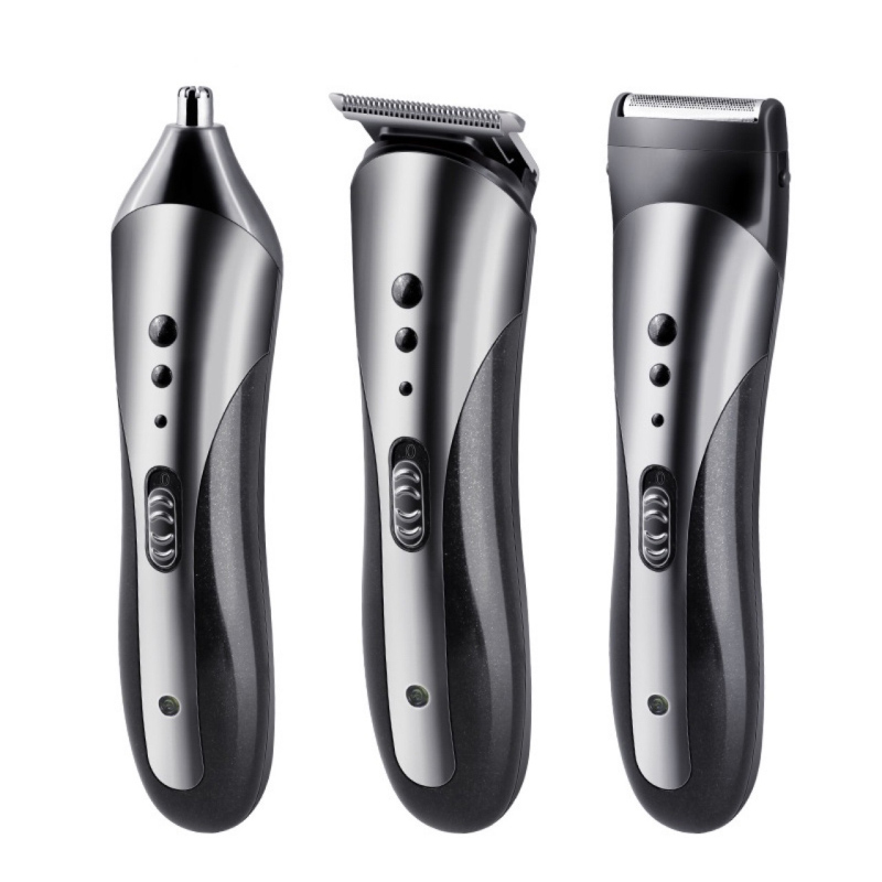 3 In1 Mens Electric Hair Trimmer Rechargeable Hair Clipper Portable Beard Shaver Shaving Machine Razor Beard Nose Trimmer TSLM1