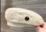 Fashion Letter Pleated Beret Spring And Autumn All-match High-value Small Painter Hat