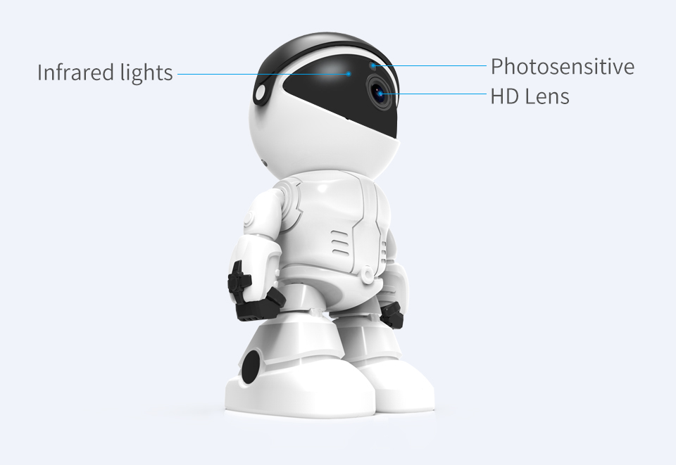 1080P Robot IP Camera Security Camera 360 ° WiFi Wireless 2MP CCTV Camera Smart Home Video Surveillance P2P Hidden Baby Monitor