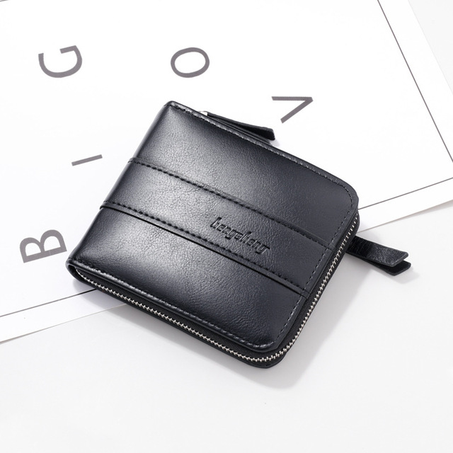 Wallets & Holders  Men Wallet Black/brown Bank/ID/credit Card Holder Wallet Case Zipper Coin Purse PU Leather Short Money Card Bag Male