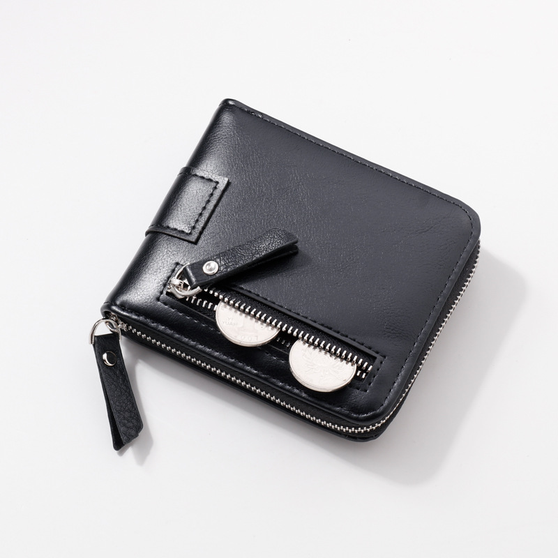 Wallets & Holders  Men Wallet Black/brown Bank/ID/credit Card Holder Wallet Case Zipper Coin Purse PU Leather Short Money Card Bag Male