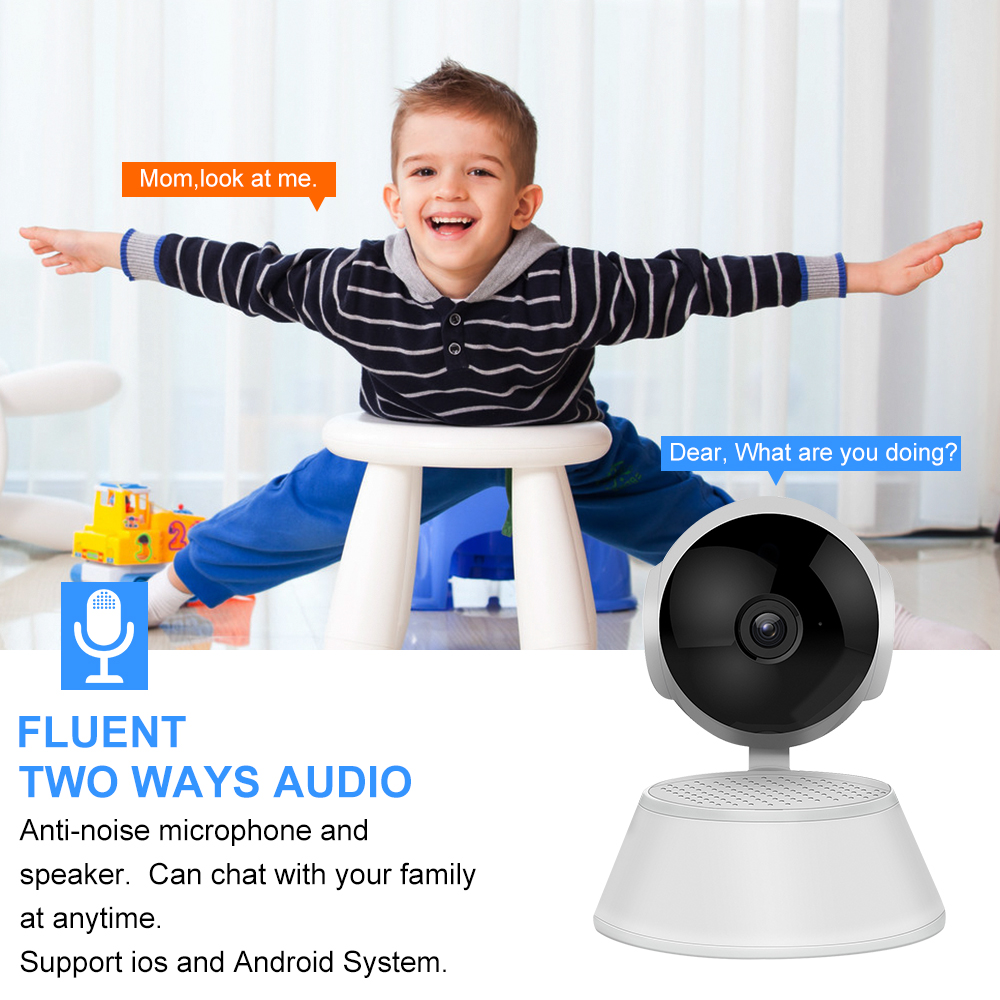 V380 Pro Smart Home MINI Camera 720P Auto Tracking Security Protection Indoor Wireless Camera Two Ways AUDIO Baby Monitor