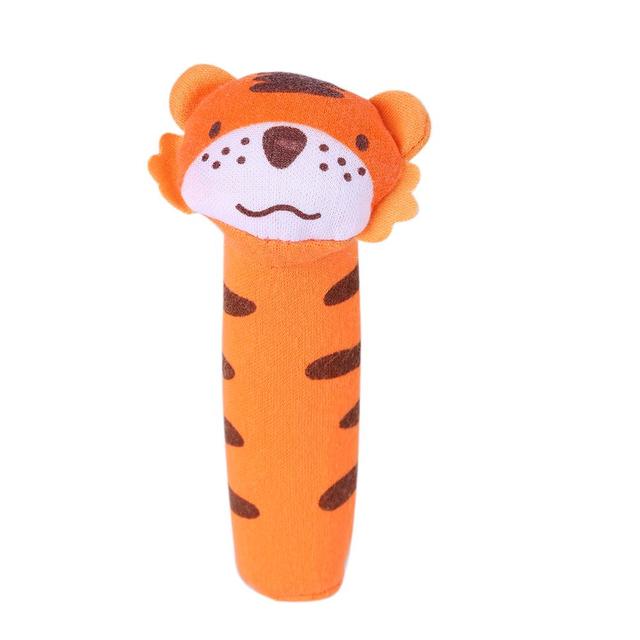 Kids Baby Funny Toys Cartoon Animal Hand Bells Plush Baby Toy Dolls Toys for Children Newbrons Animal Shaped Cartoon Rattle