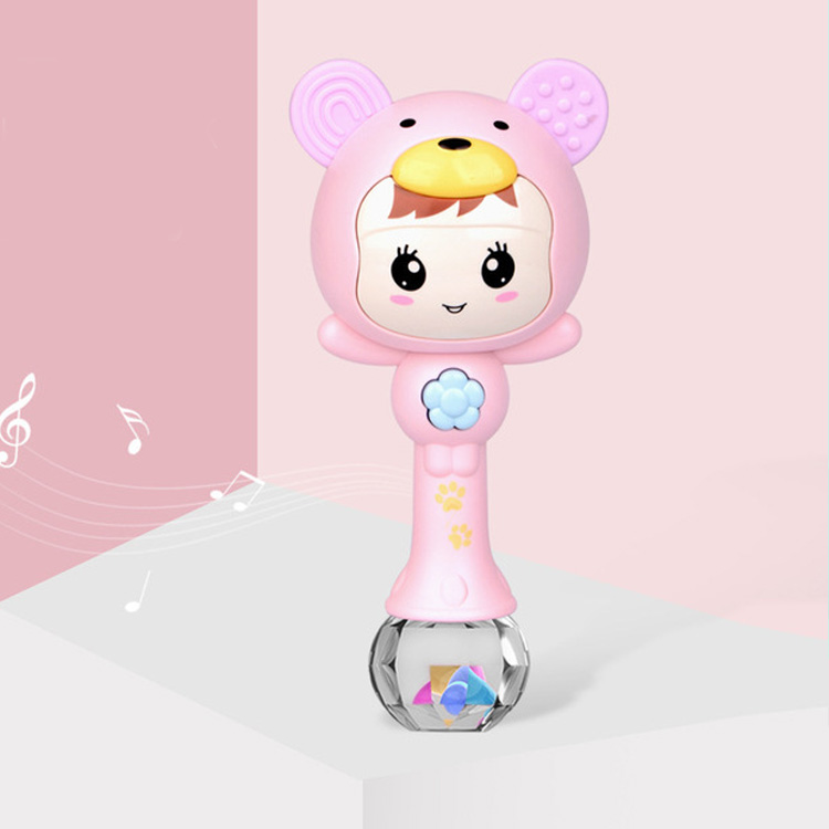 Baby Music Rattle Teether Toy Girl for Child 0-12 Education Mobile Cot Kids Bed Newborn Stroller Crib Infant Pacifier Weep Tear