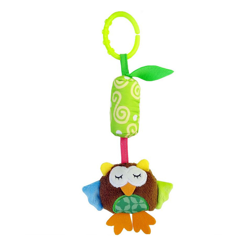 Infant Baby Cotton Rattle Hand Bell Toy Animals Plush Development Gifts Toys Mobile Baby Bed Chimes Rattles Bell Baby Toys
