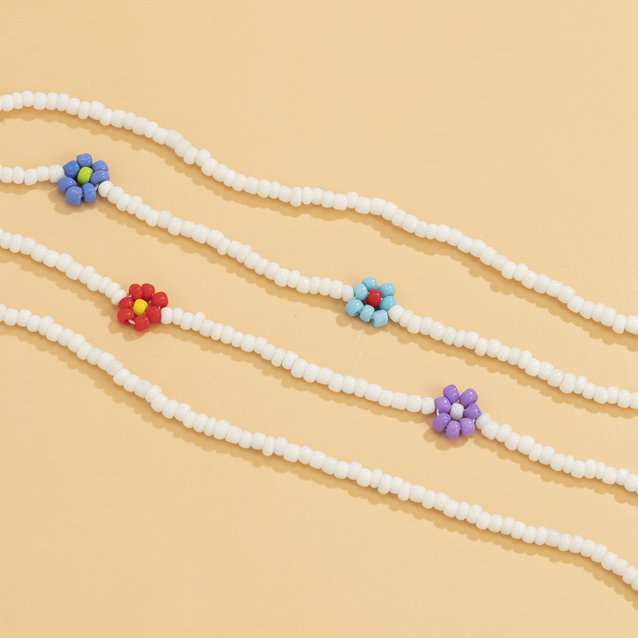 Bohemian Colorful Plastic Waist Beads Women Jewelry New Korean Fashion Cute Flowers Belly Chains For Waist Sexy Body Jewelry