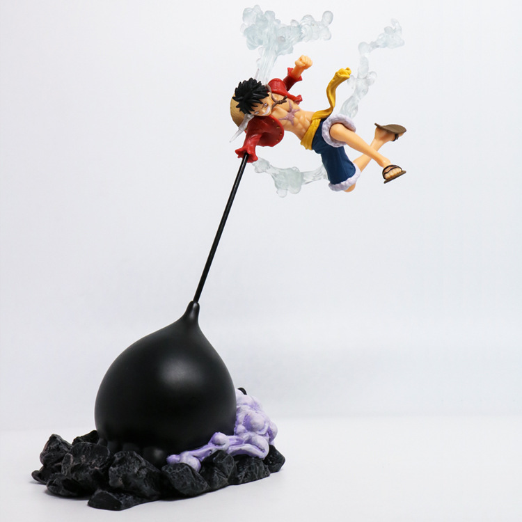 New Anime One Piece Third Gear Luffy Straw Hat Boy Third Gear Luffy Flying Fighting Form Decoration Figure