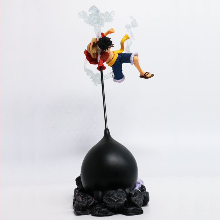New Anime One Piece Third Gear Luffy Straw Hat Boy Third Gear Luffy Flying Fighting Form Decoration Figure